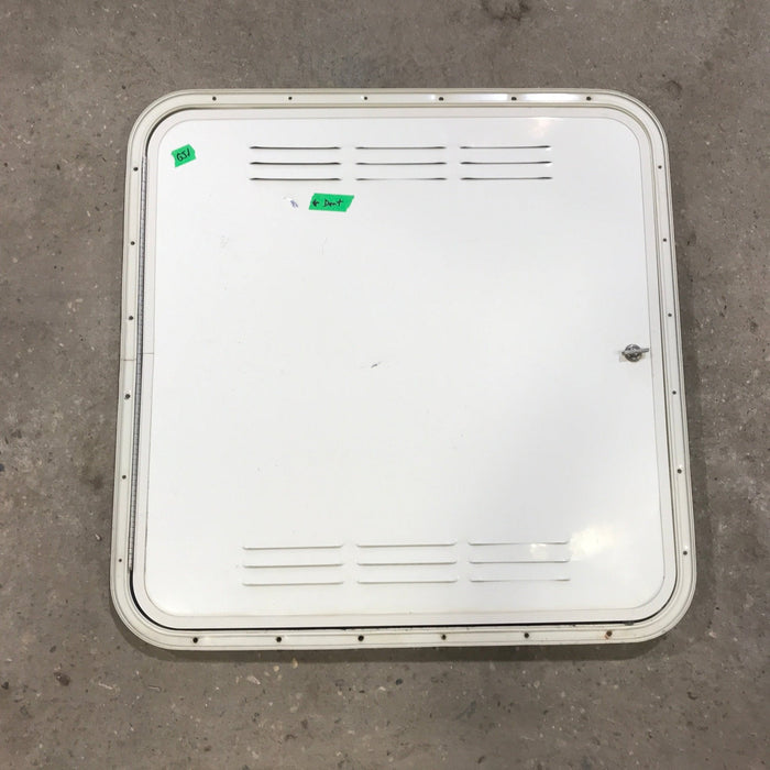 Used Radius Cornered Propane / Battery Cargo Door 26 3/4" x 27" x 1 D