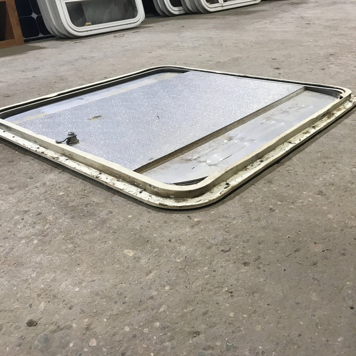 Used Radius Cornered Propane / Battery Cargo Door 26 3/4" x 27" x 1 D