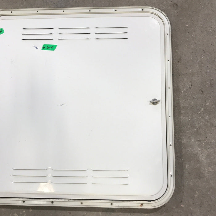 Used Radius Cornered Propane / Battery Cargo Door 26 3/4" x 27" x 1 D