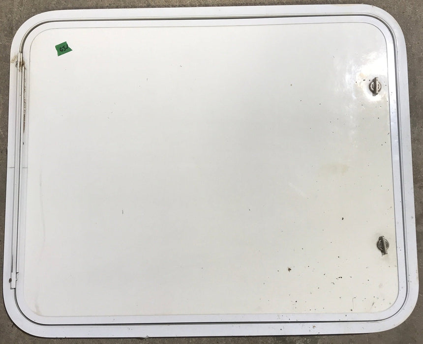 Used Radius Cornered Propane Cargo Door 29 1/2" x 23 7/8" x 3/4" D