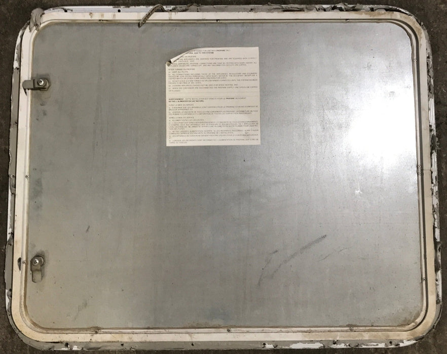 Used Radius Cornered Propane Cargo Door 29 3/4" x 23 3/4" x 3/4" D