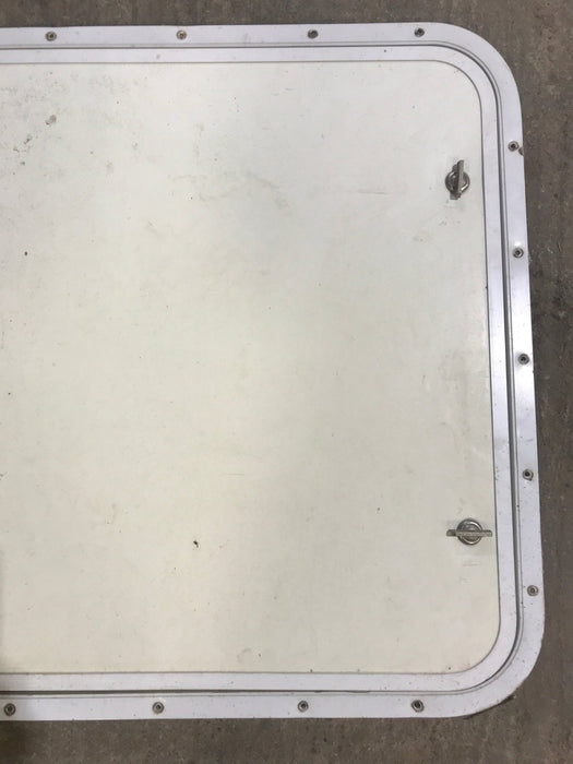 Used Radius Cornered Propane Cargo Door 29 3/4" x 23 3/4" x 3/4" D