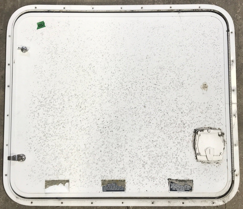 Used Radius Cornered Propane Cargo Door 29 7/8" x 25 7/8" x 3/4 "D