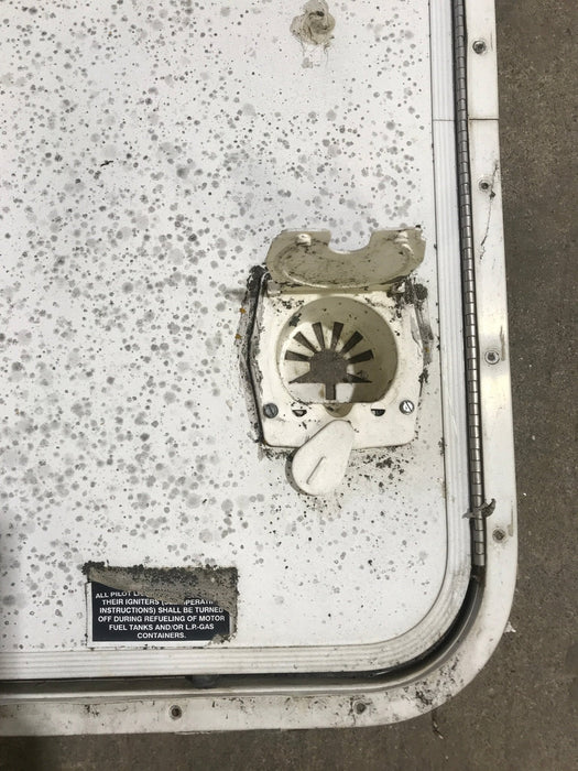Used Radius Cornered Propane Cargo Door 29 7/8" x 25 7/8" x 3/4 "D
