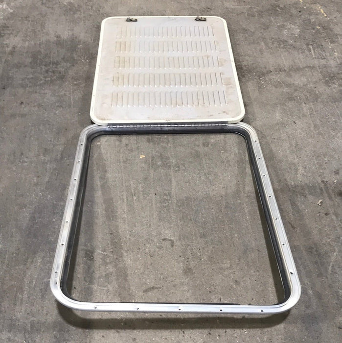 Used Radius Cornered Propane Door 31 7/8" W x 23 1/4" H X 3/4" D
