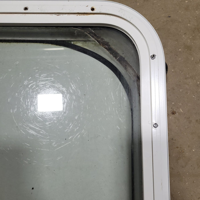 Used Radius Opening Rock Guard Cover : 59 3/4"  X 21 1/2"  X 1 1/2" D