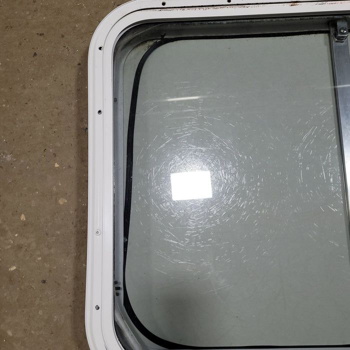 Used Radius Opening Rock Guard Cover : 59 3/4"  X 21 1/2"  X 1 1/2" D