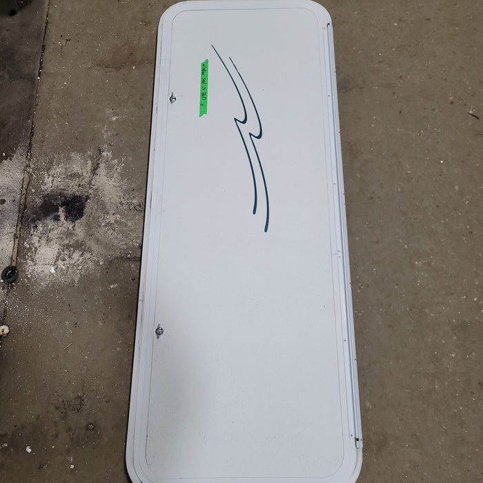 Used Radius Opening Rock Guard Cover : 59 3/4"  X 21 1/2"  X 1 1/2" D