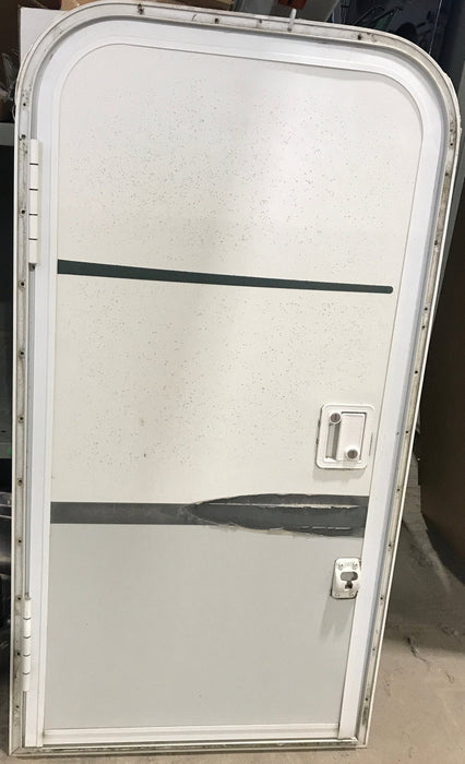 Used Radius Storage/ Teardrop Trailer Entry Door 44" x 22" x 1 1/2" D