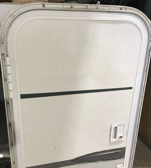 Used Radius Storage/ Teardrop Trailer Entry Door 44" x 22" x 1 1/2" D