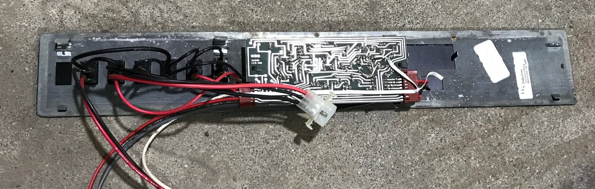 Used Range Hood Fan Front Panel with Circuit Board