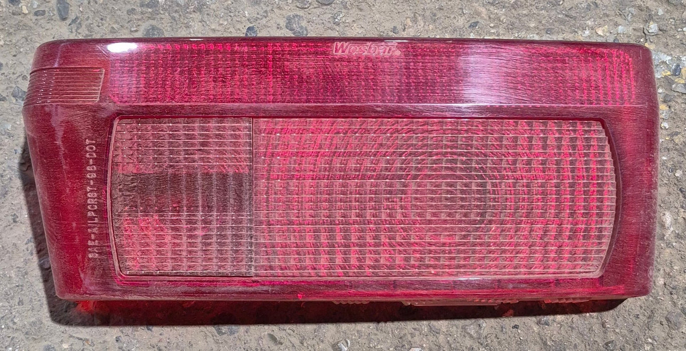 Used RARE Wesbar Wrap Around Tail Light Replacement Lens - Driver Side