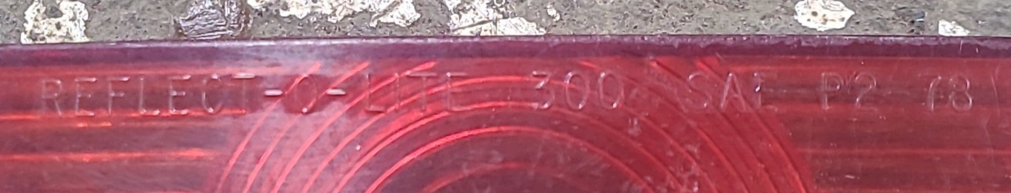 Used REFLECT-O-LITE 300 : SAE-P2-78 Replacement Lens for Marker Light - Red - Young Farts RV Parts