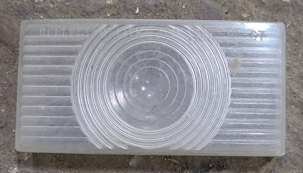 Used REFLECT-O-LITE 300 - SAE-PC-67 Replacement Lens for Marker Light - Clear - Young Farts RV Parts