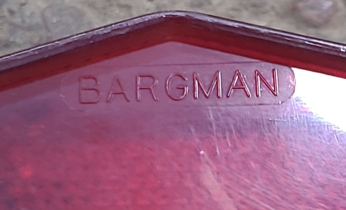 Used Retro BARGMAN No.95 SAE-STIALR-69 Replacement Lens for Tail Light - Red