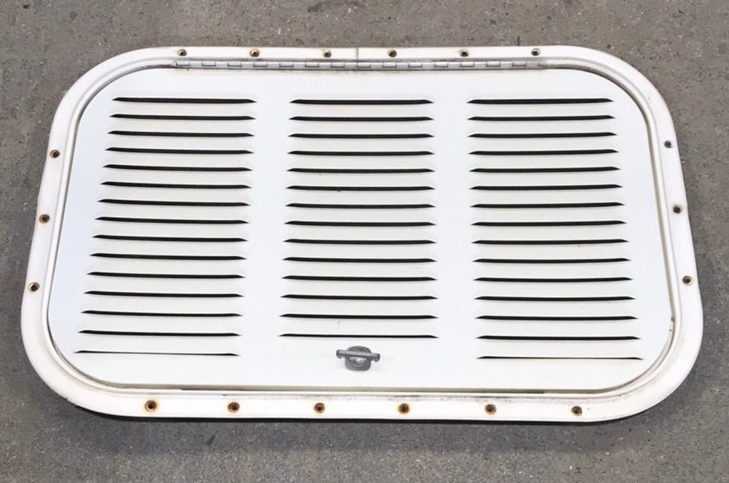 Used Retro NORCOLD 616009/ DOMETIC (P/N UNKNOWN for RM2214R) - Off White Vent Door with Off White Trim