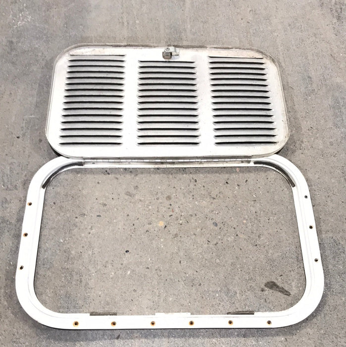 Used Retro NORCOLD 616009/ DOMETIC (P/N UNKNOWN for RM2214R) - Off White Vent Door with Off White Trim