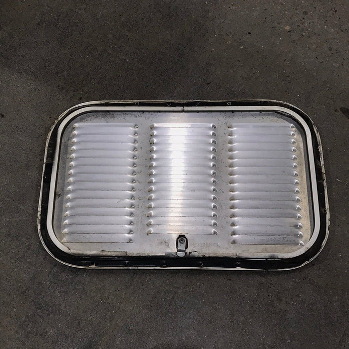 Used Retro NORCOLD 616009/ DOMETIC (P/N UNKNOWN for RM2214R) - Off White Vent Door with Silver Trim