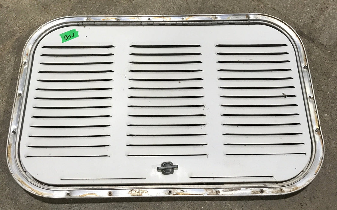 Used Retro NORCOLD 616009/ DOMETIC (P/N UNKNOWN for RM2214R) - Off White Vent Door with Silver Trim