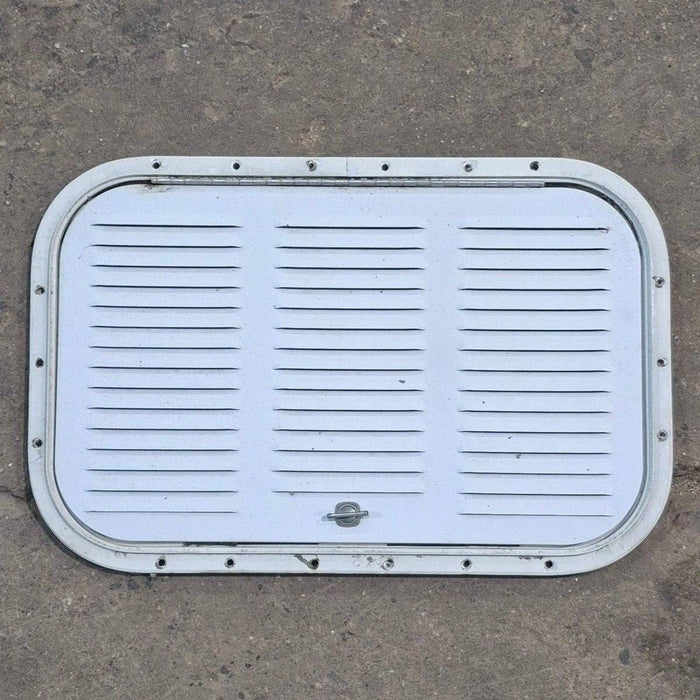 Used Retro Norcold/ Dometic Fridge Vent Door, Off White, Off White Trim - 616009 / 8032214R20 - Young Farts RV Parts