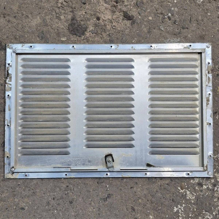 Used Retro Norcold / Dometic White Vent Door, With Silver Trim - 616010
