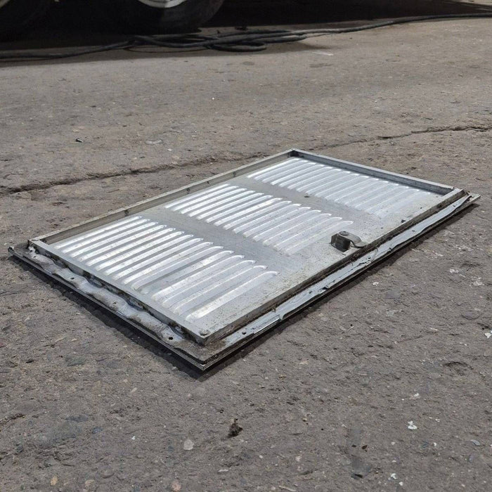 Used Retro Norcold / Dometic White Vent Door, With Silver Trim - 616010