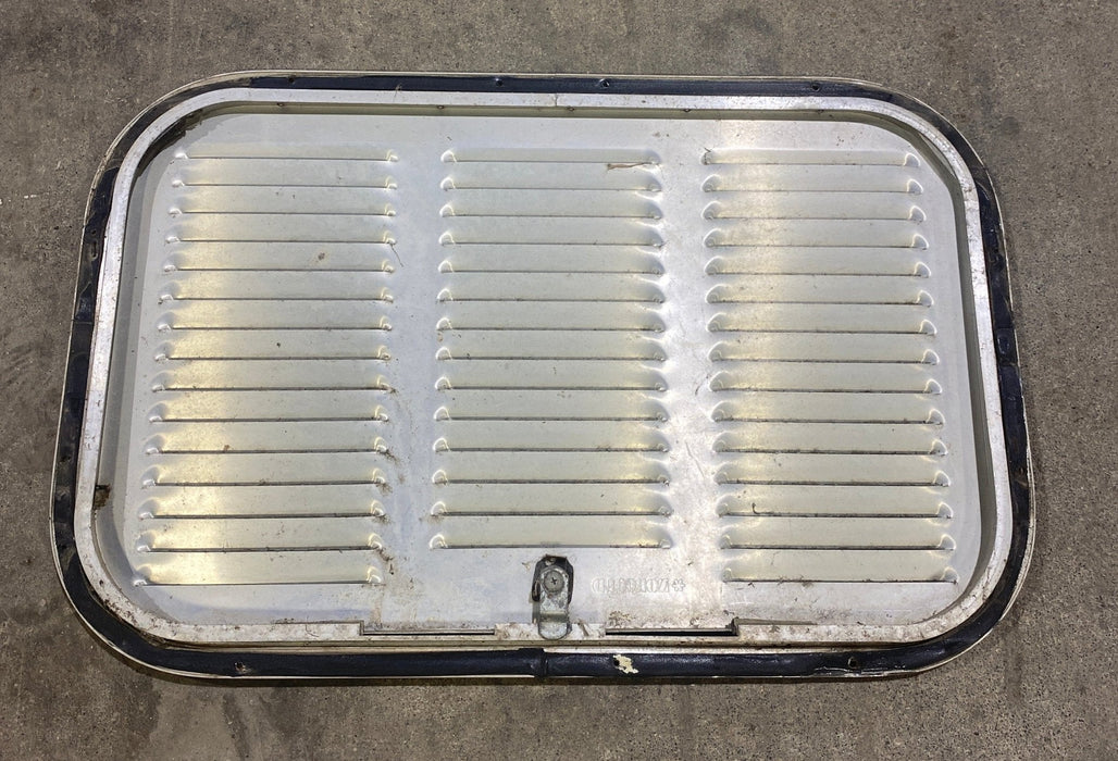 Used Retro NORCOLD - Off White Vent Door with Silver Trim