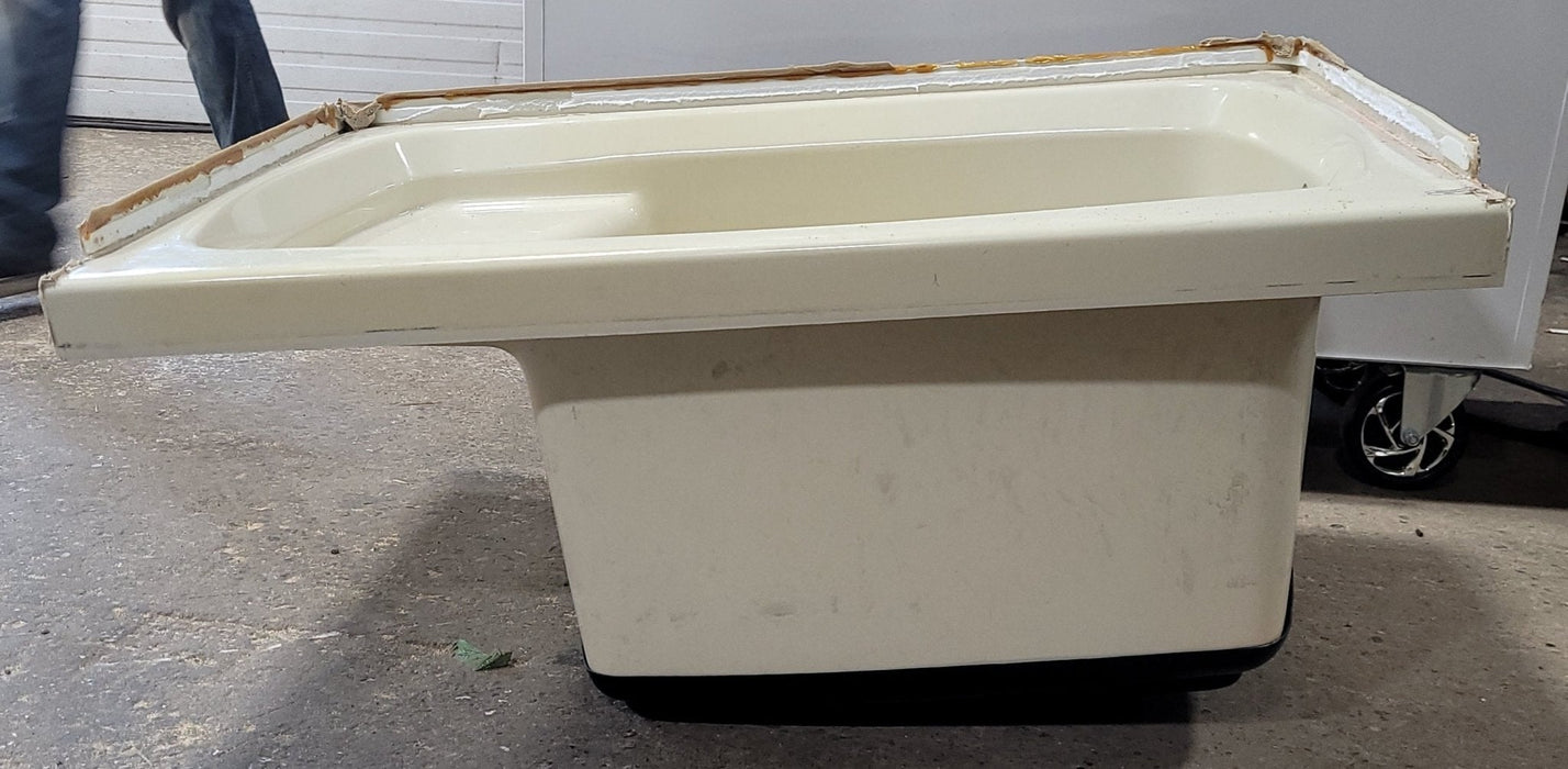 Used RV Step Bath Tub 34 1/2” x 23 1/2” - Center Drain