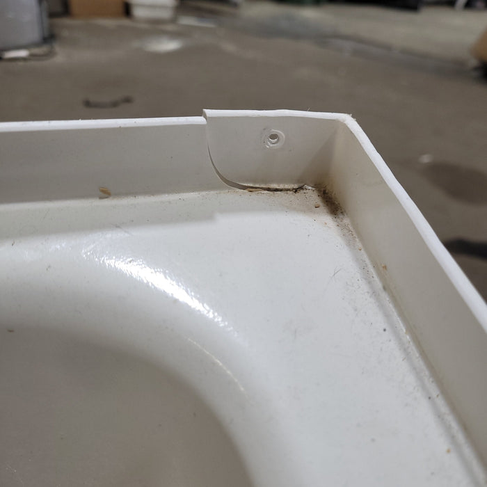 Used RV Step Bath Tub 35 7/8” x 23 1/2” - Left Hand Drain