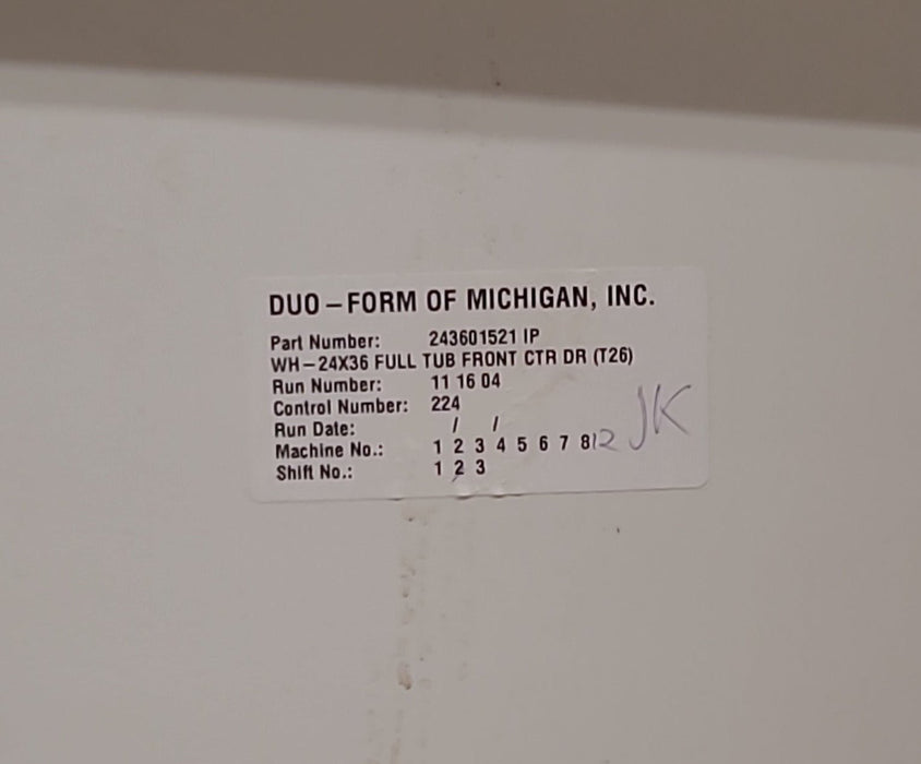 Used RV Bath Tub 36” x 24” - Center Drain