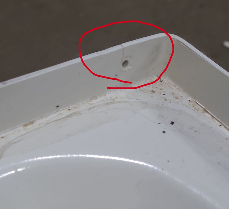Used RV Bath Tub 36” x 24” - Right Hand Drain