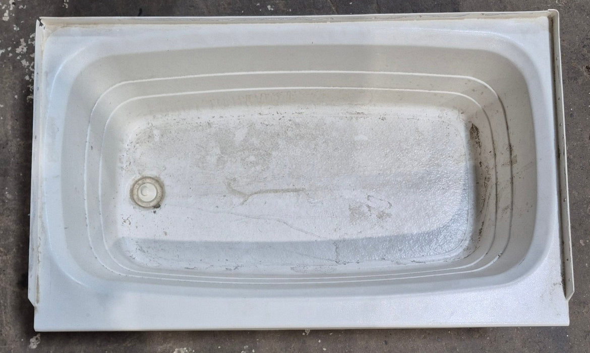 Used RV Bath Tub 40” x 24” Left Hand Drain