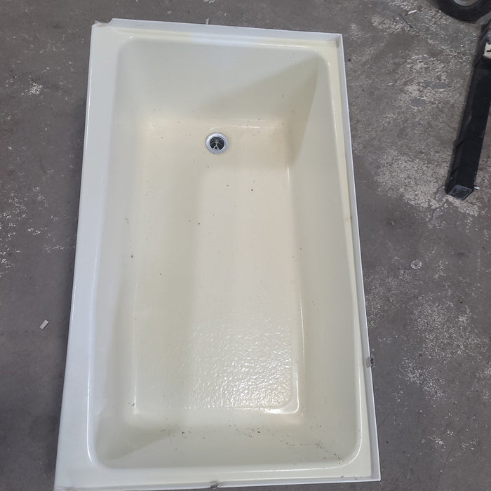 Used RV Bath Tub 40” x 24” Left Hand Drain