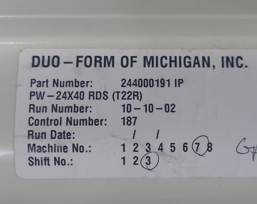 Used RV Step Bath Tub 41” x 24” - Right Hand Drain