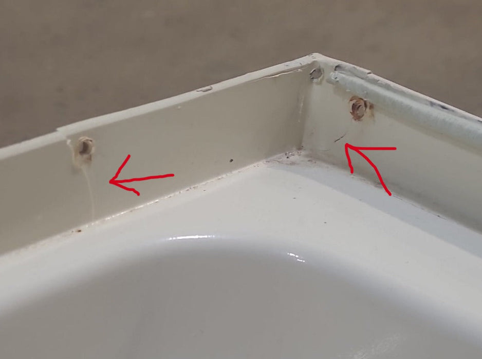 Used RV Step Bath Tub 41” x 24” - Right Hand Drain
