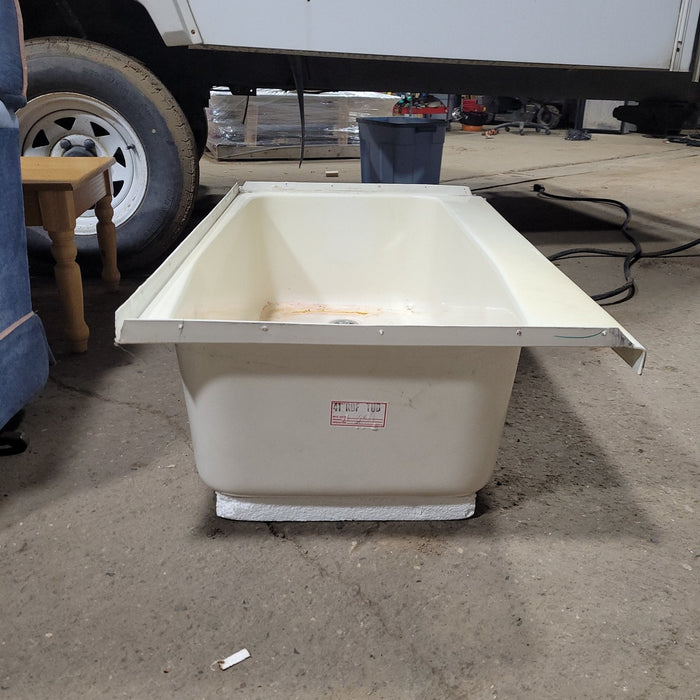 Used RV Bath Tub 41” x 24” - Right Hand Drain