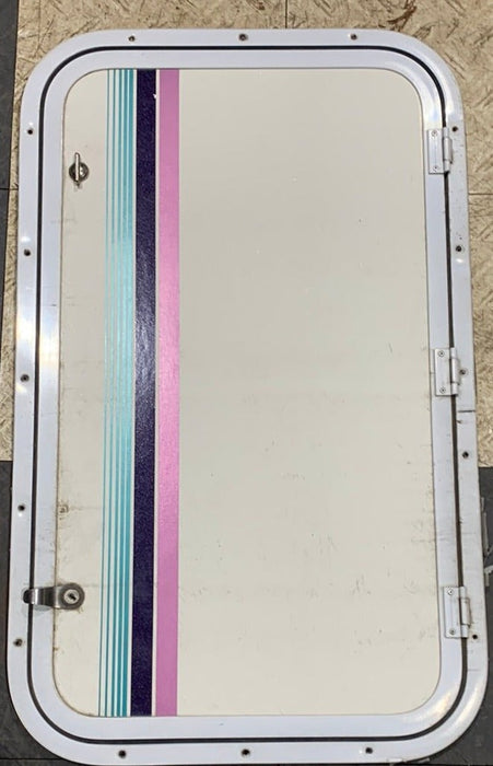 Used RV Cargo Doors  29 3/4" x 17 3/4" x 1/2"D