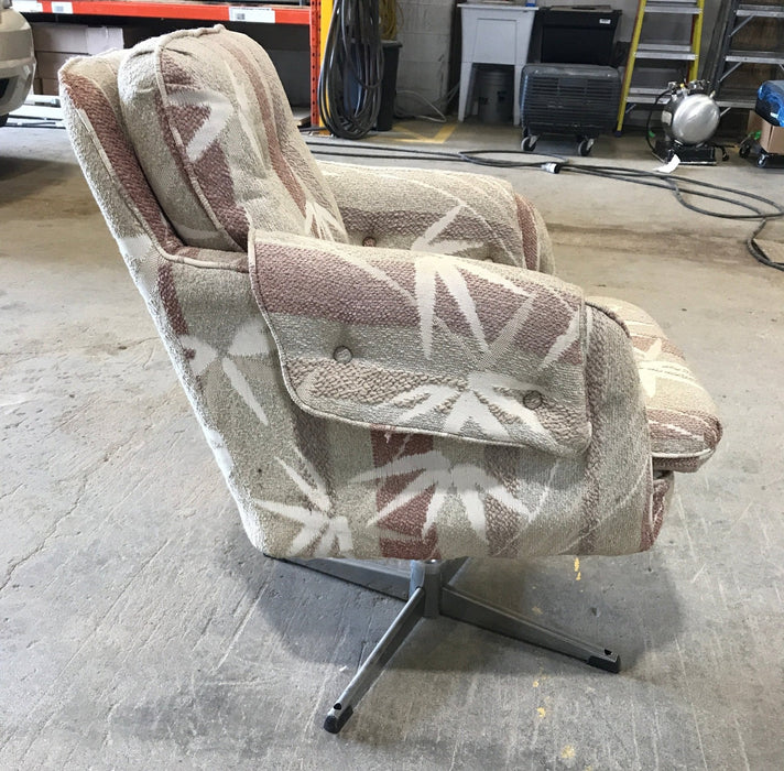 Used RV Chair - Light Tan with design