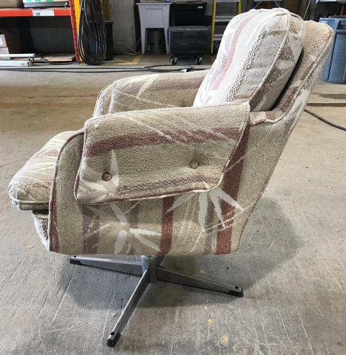 Used RV Chair - Light Tan with design