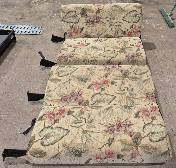 Used RV Dinette Jack Knife Style Sofas Set - Wall Mounted