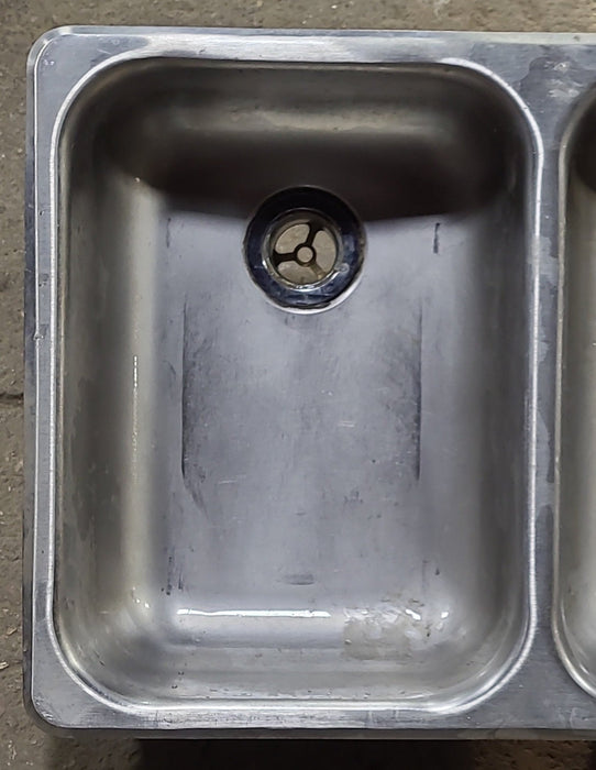 Used Double Kitchen Sink 23” W x 15 3/4” L