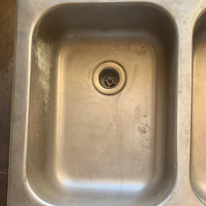 Used Double Kitchen Sink 24” w x 17” L