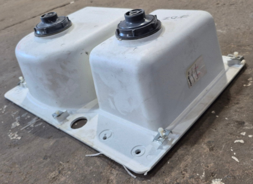 Used Double Kitchen Sink 25” W x 18” L