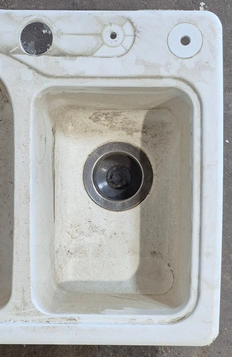 Used Double Kitchen Sink 25” W x 18” L