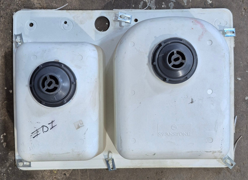 Used Double Kitchen Sink 25” W x 18” L
