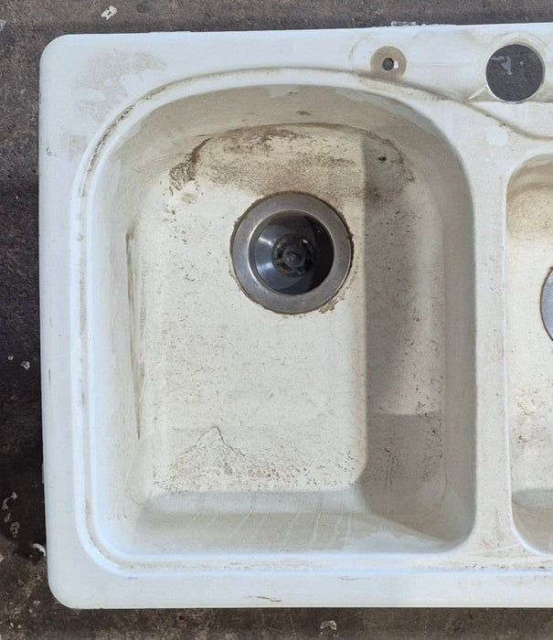 Used Double Kitchen Sink 25” W x 18” L