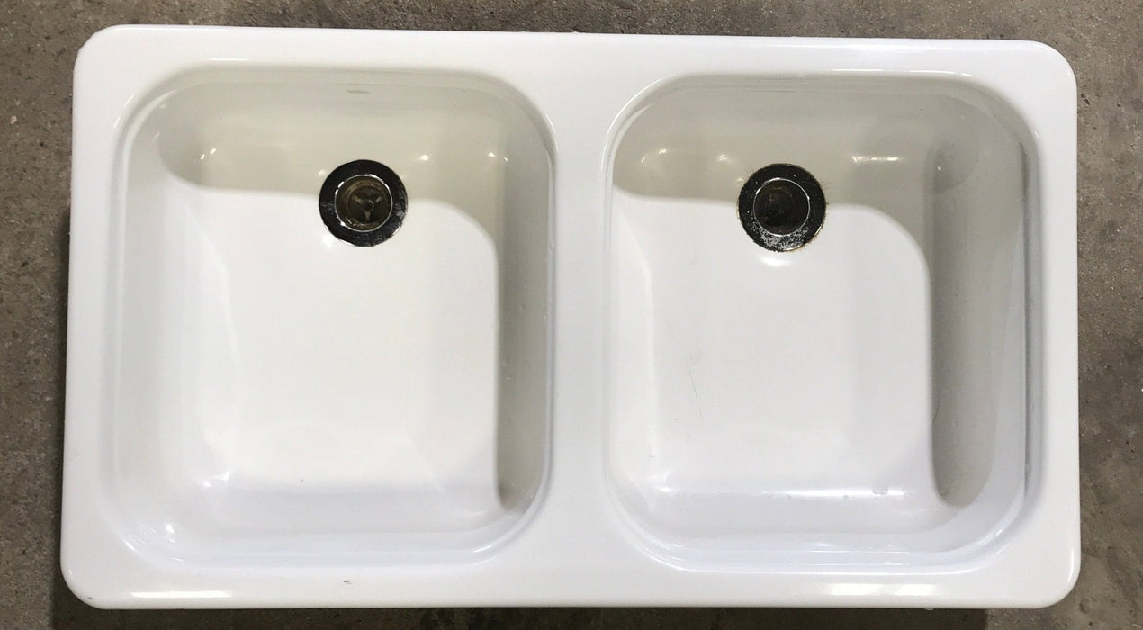 Used Double Kitchen Sink  26 1/2” W x 15” L
