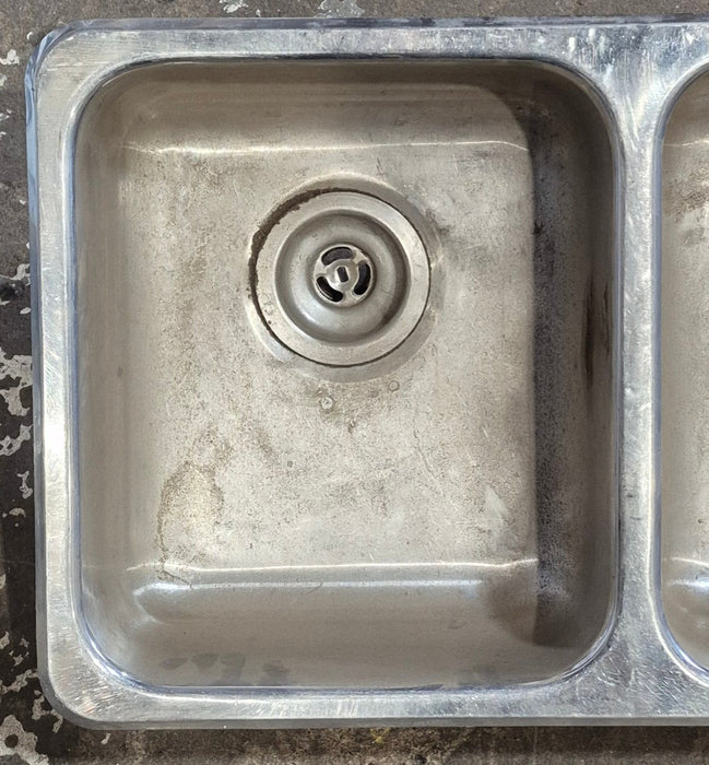Used Double Kitchen Sink 27 3/8” W x 16 1/8” L