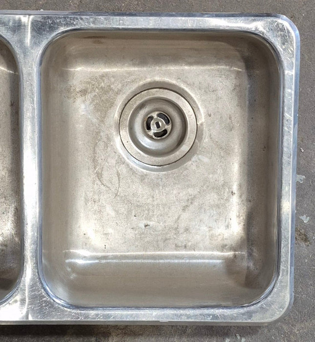 Used Double Kitchen Sink 27 3/8” W x 16 1/8” L