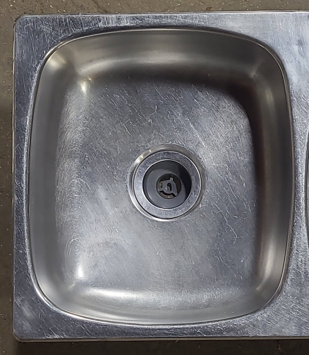 Used Double Kitchen Sink 33 7/8” W x 19” L